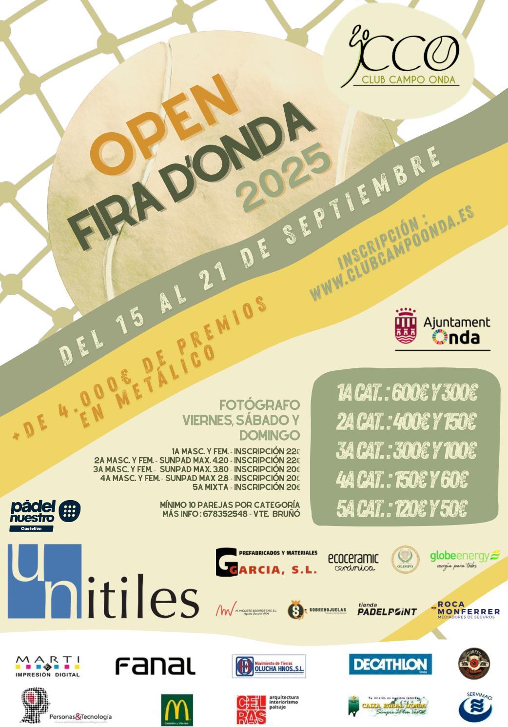 Cartel Torneo Fira 2025